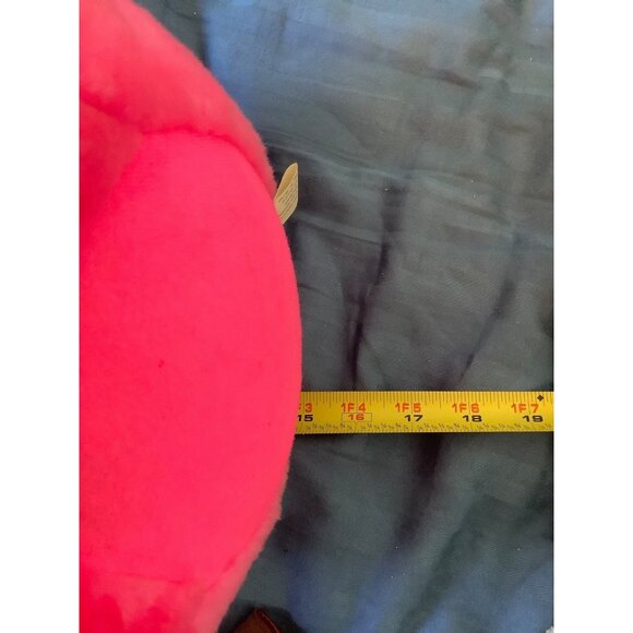 Retro 1991 Acme Pink Bull Monster Plush Toy Sunglasses & Black Horns 15” FLAW - Picture 8 of 9